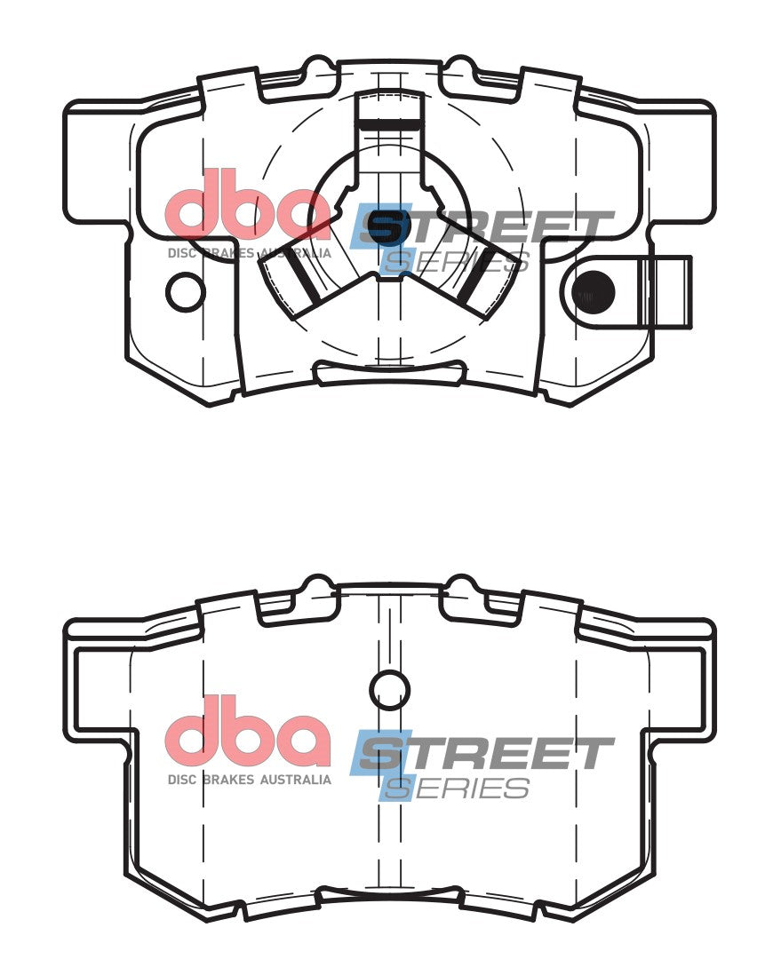DBA 10-18 Acura RDX Street Series Rear Brake Pads - DB1728SS