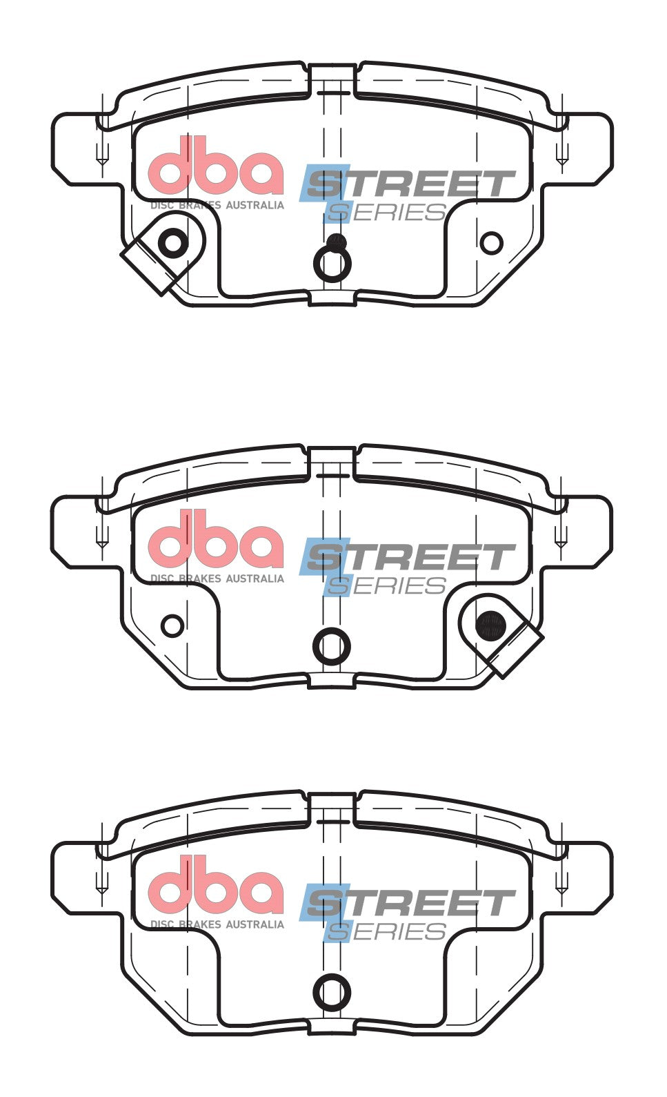 DBA 11-16 Lexus CT200h B Type/E Type Street Series Rear Brake Pads - DB1786SS