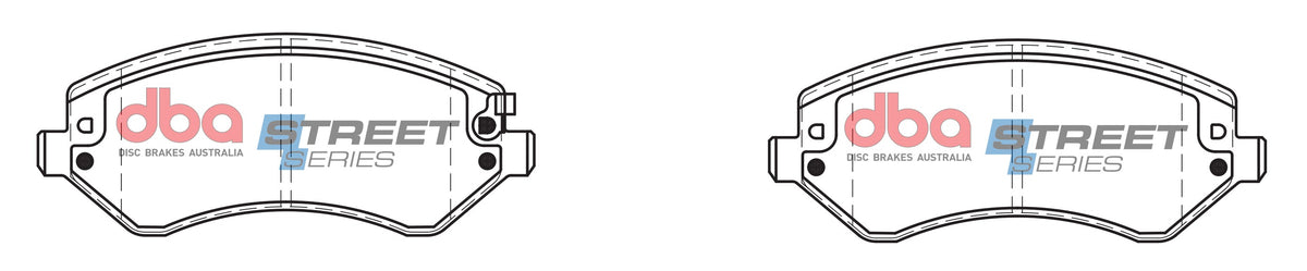 DBA 01-07 Chrysler Town & Country Street Series Front Brake Pads - DB1828SS
