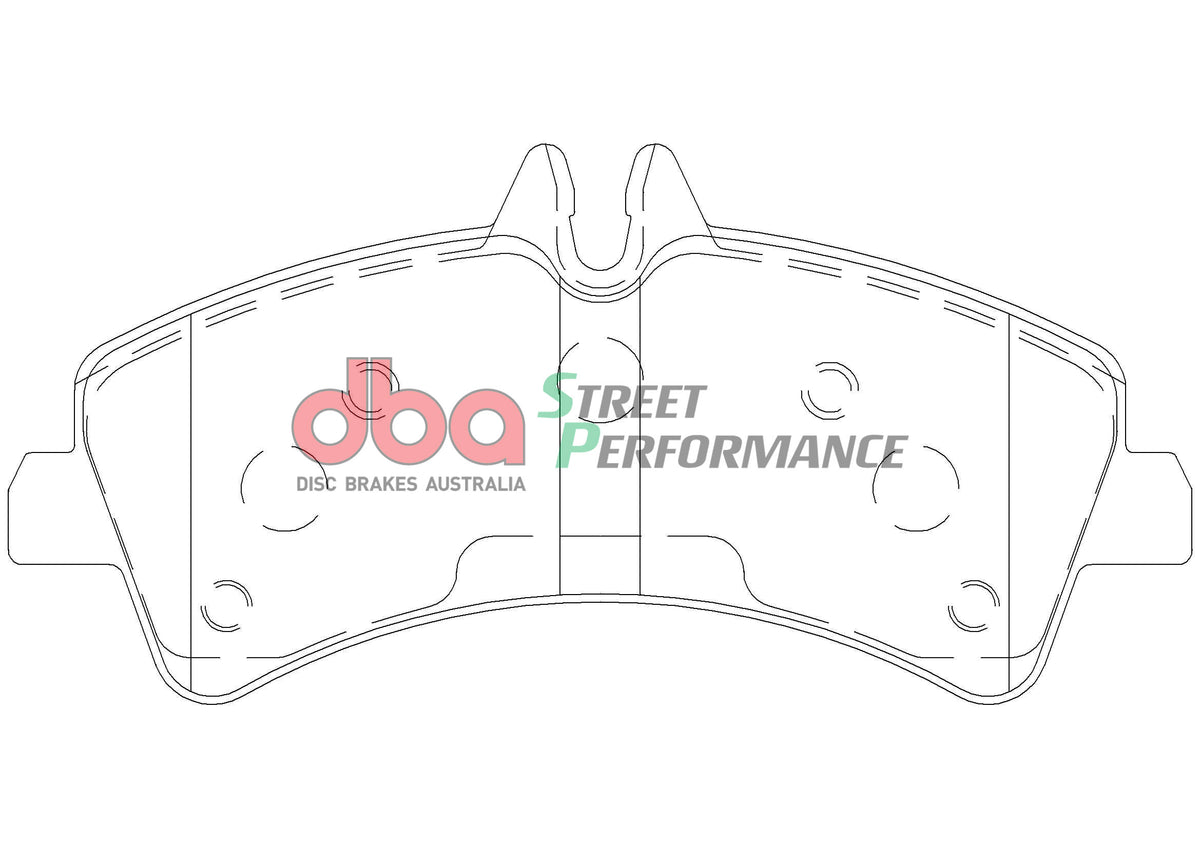 DBA 07-09 Dodge Sprinter 3500 DRW Rear SP Performance Brake Pads - DB1975SP