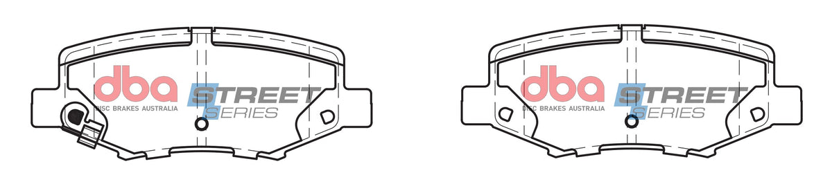 DBA 07-17 Jeep Wrangler Street Series Rear Brake Pads - DB2003SS