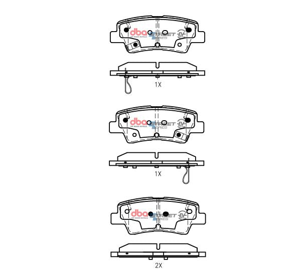 DBA 18-23 Hyundai Accent Rear SSEV Street Series Brake Pads - DB2076SSEV