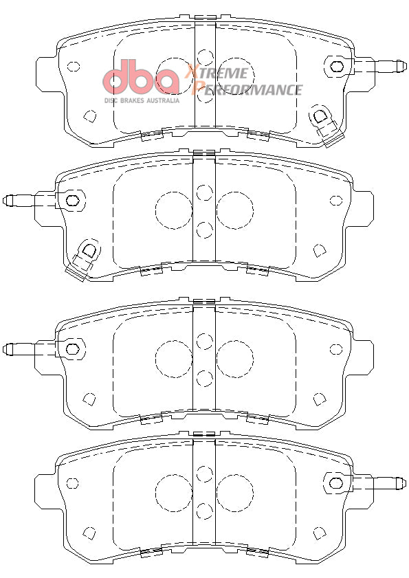 DBA 11-13 Infiniti QX56 (Rear Rotor) XP Performance Rear Brake Pads - DB2244XP