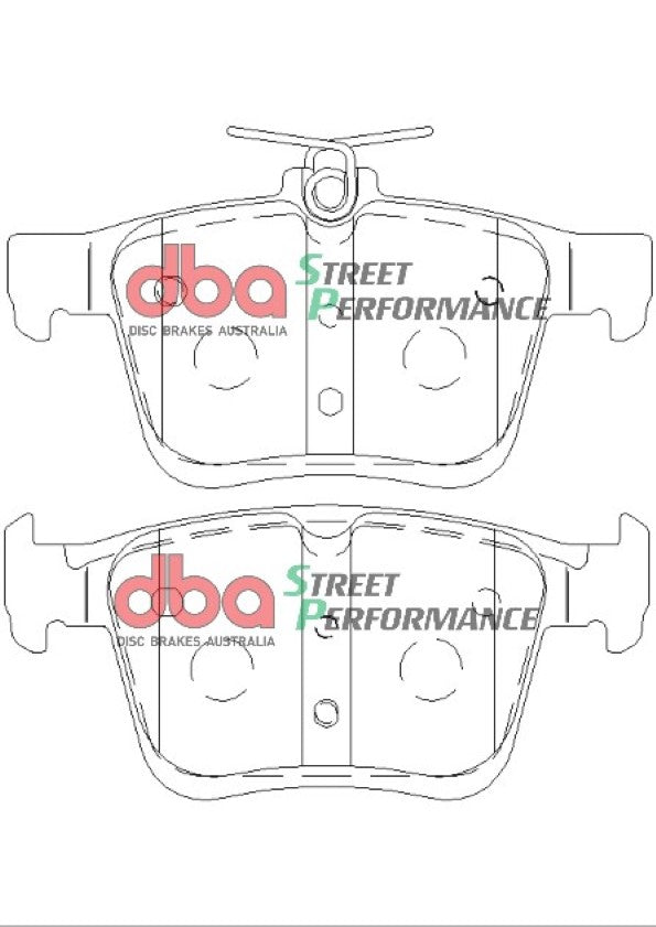 DBA Volkswagen Golf (MK7) SP Performance Rear Brake Pads - DB2384SP