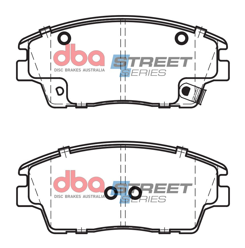 DBA 17-20 Hyundai Elantra 1.6L (305mm Front Rotor) Street Series Front Brake Pads - DB2424SS