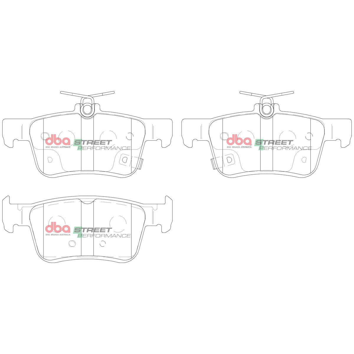 DBA 16-22 Honda Civic Rear SP Performance Brake Pads - DB2429SP