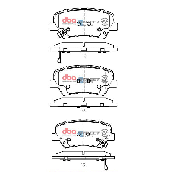 DBA 17-20 Hyundai Elantra (w/280mm Front Rotor) 2.0L Front SSEV Street Series Brake Pads - DB2443SSEV