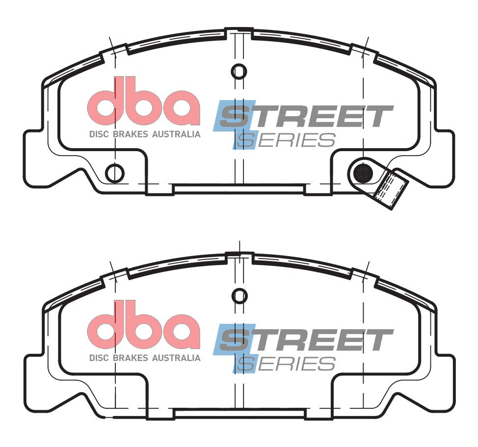 DBA 88-95 Honda Civic Street Series Front Brake Pads - DB390SS