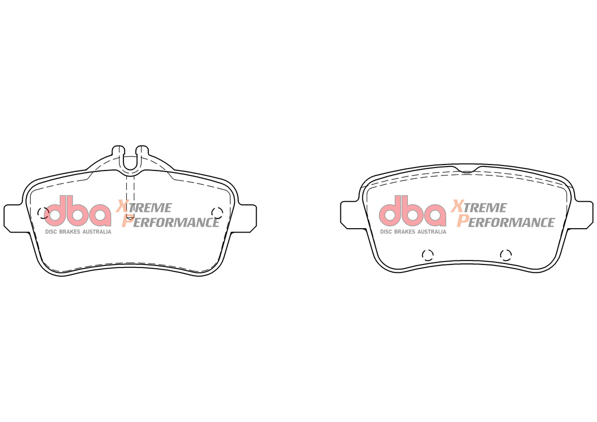 DBA 14-19 Mercedes-Benz CLA45 AMG XP Performance Rear Brake Pads - DB8880XP