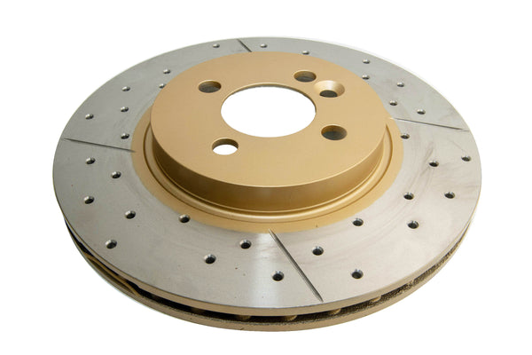 DBA 07-16 Mini Cooper S Front Drilled & Slotted Street Series Rotor - DBA2524X