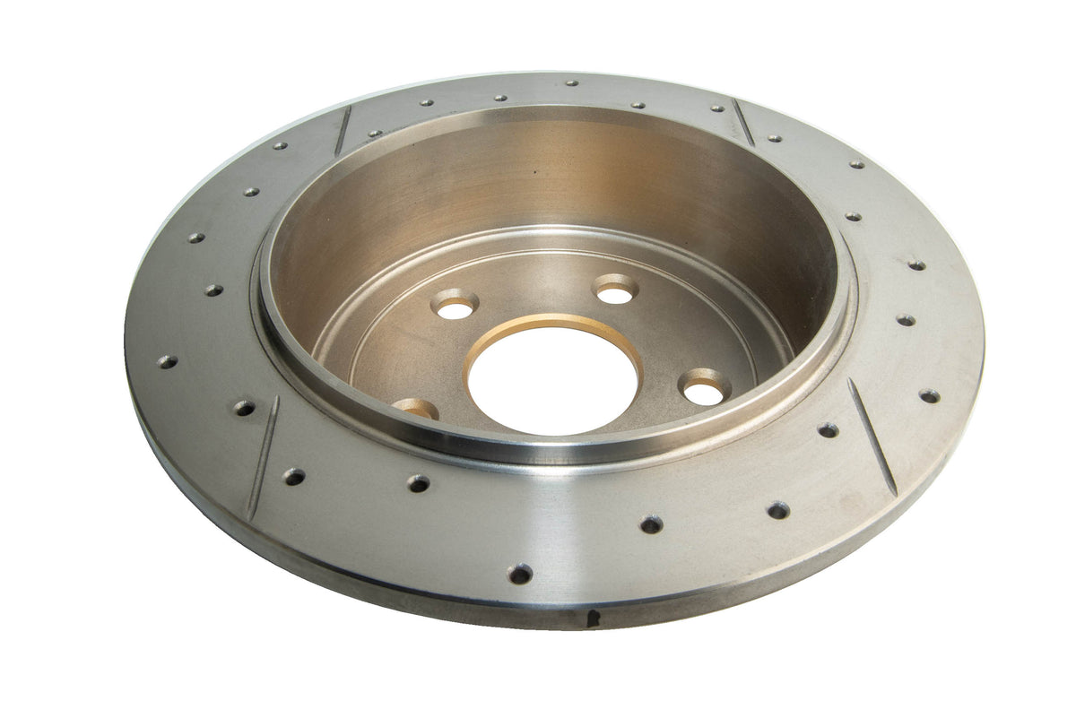 DBA 07-16 Jeep JK Wrangler & Rubicon w/HD Brakes Street Series Rear Cross Drilled & Slotted Rotor - DBA2537X