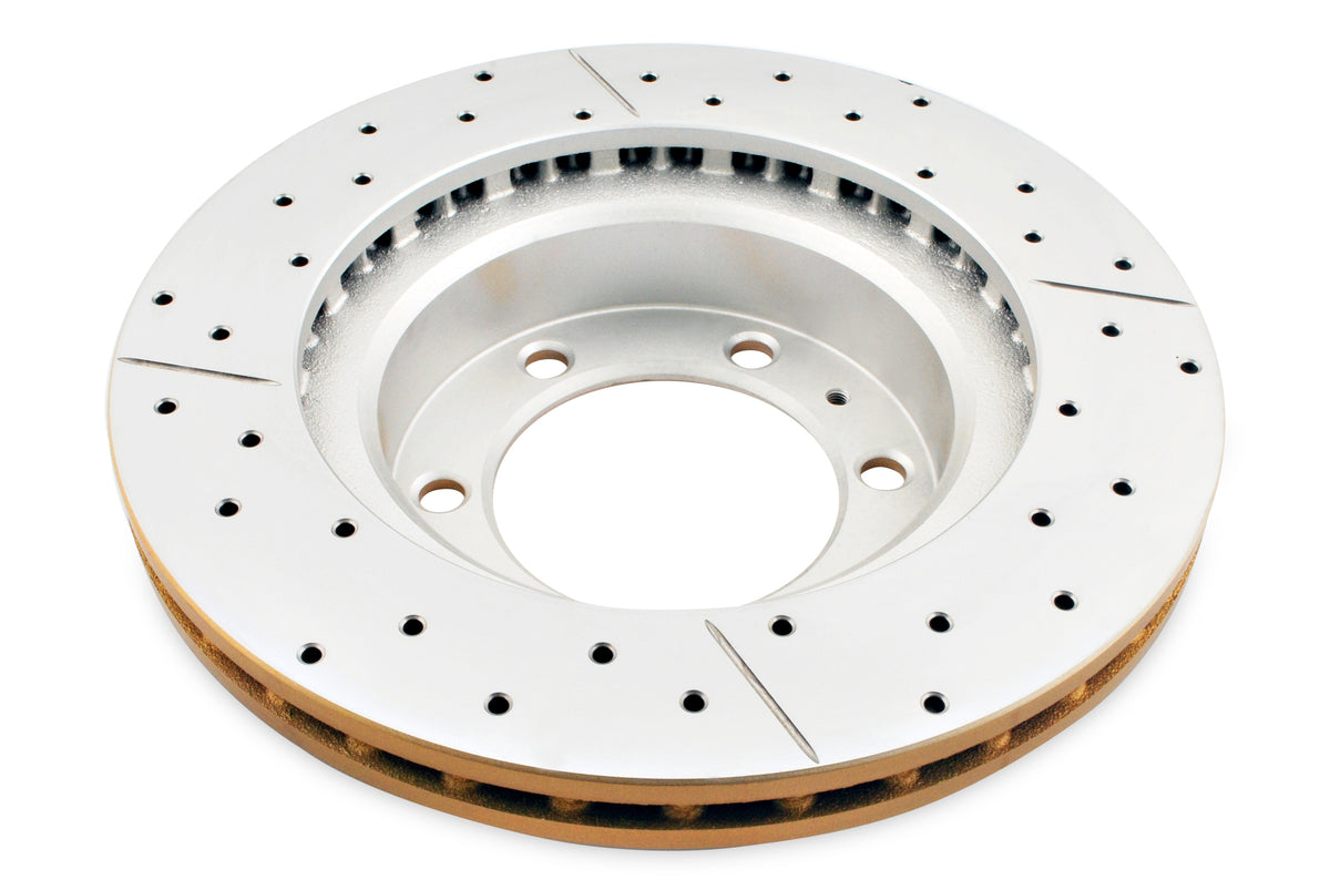 DBA 05-20 Toyota Tacoma (w/6 Lug Wheel & 4 Piston Clpr) Front Drilled & Slotted Street Series Rotor - DBA2716X