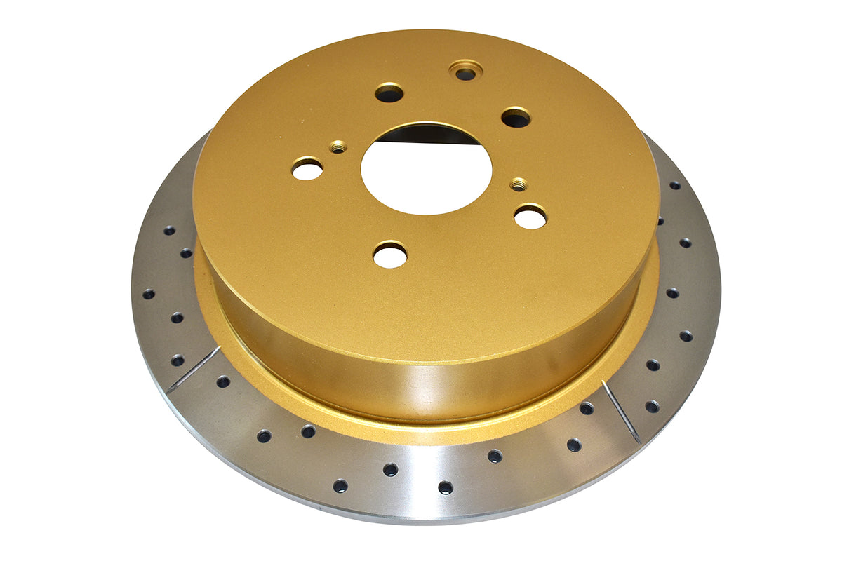 DBA 10-15 Lexus RX350 Rear Drilled & Slotted Street Series Rotor - DBA2733X