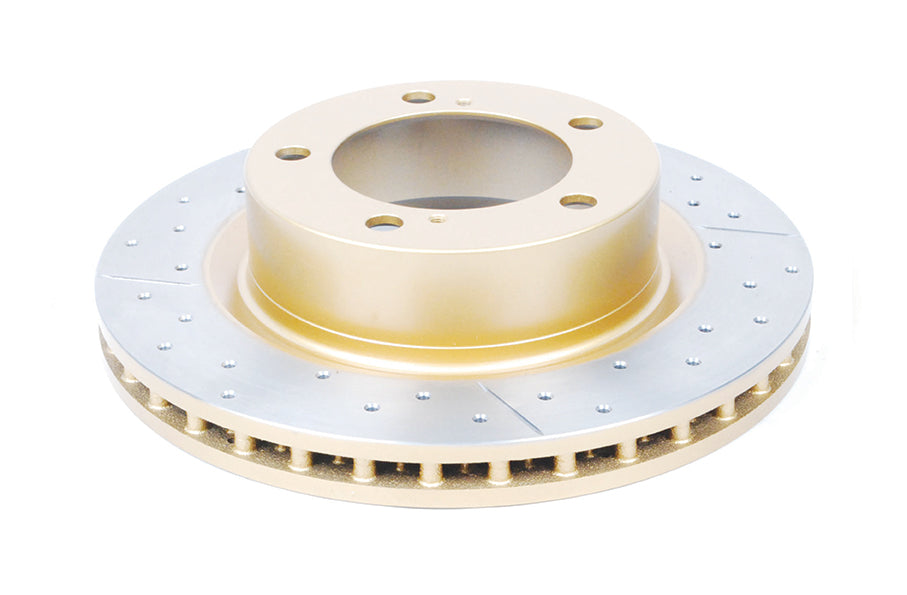 DBA 09-15 Toyota Landcruiser / 10-13 Lexus GX460 Front Drilled & Slotted Street Series Rotor - DBA2736X