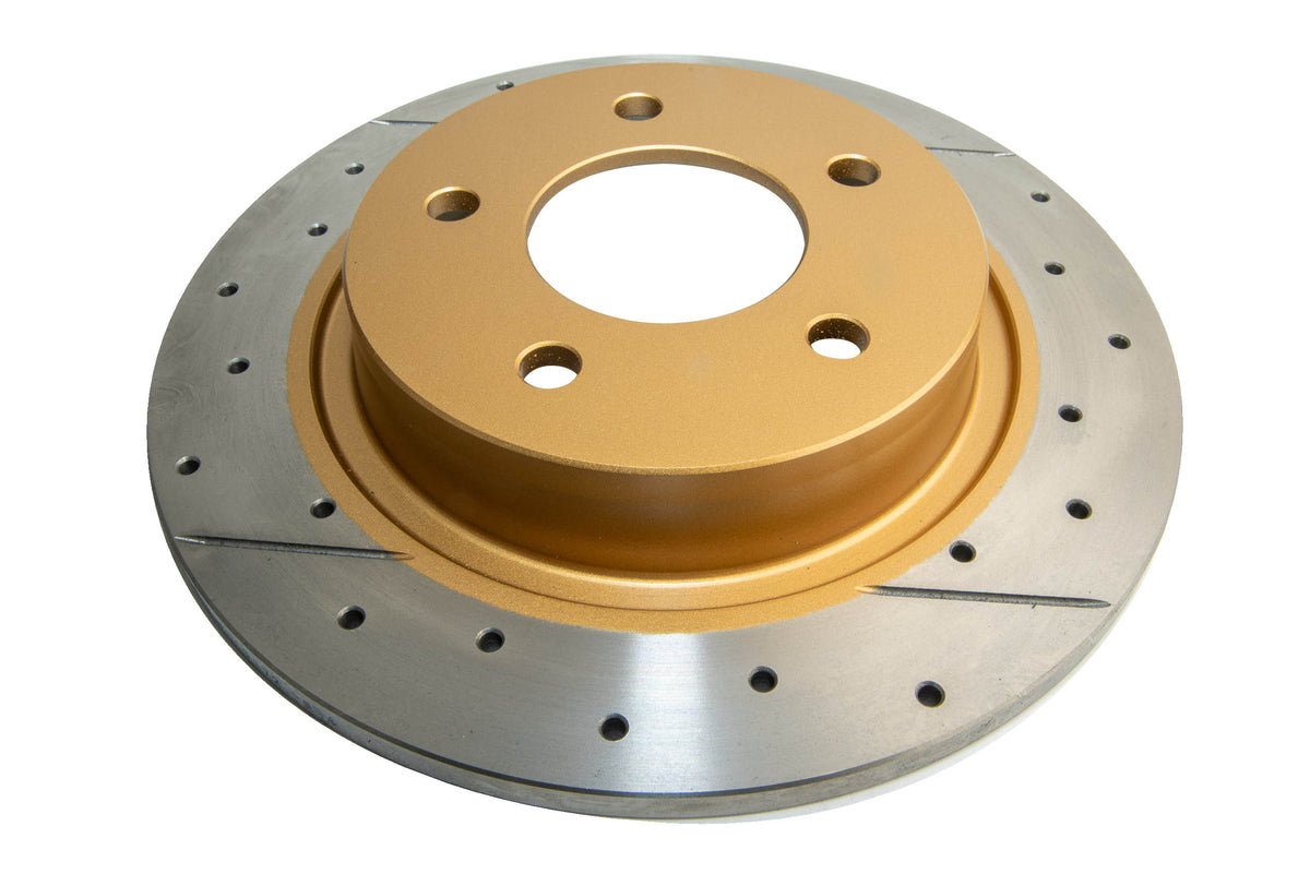 DBA 04-05 Mazda 3 2.3L / 06+ MazdaSpeed3 Rear Drilled & Slotted Street Series Rotor - DBA2957X
