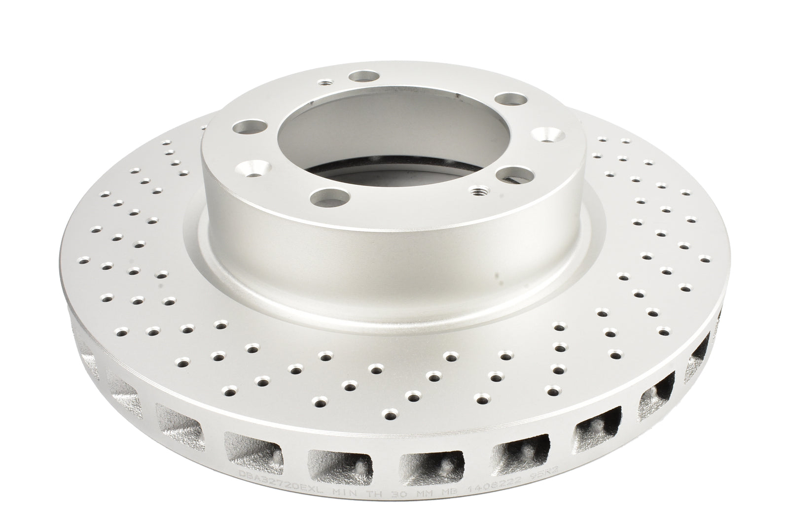 DBA 94-95 Porsche 911 Carrera 4 (Excl Turbo Look) Front Left En-Shield OE Drilled Rotor - DBA3272OEXL