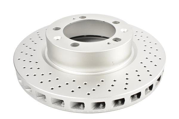 DBA 94-95 Porsche 911 Carrera 4 (Excl Turbo Look) Front Left En-Shield OE Drilled Rotor - DBA3272OEXL