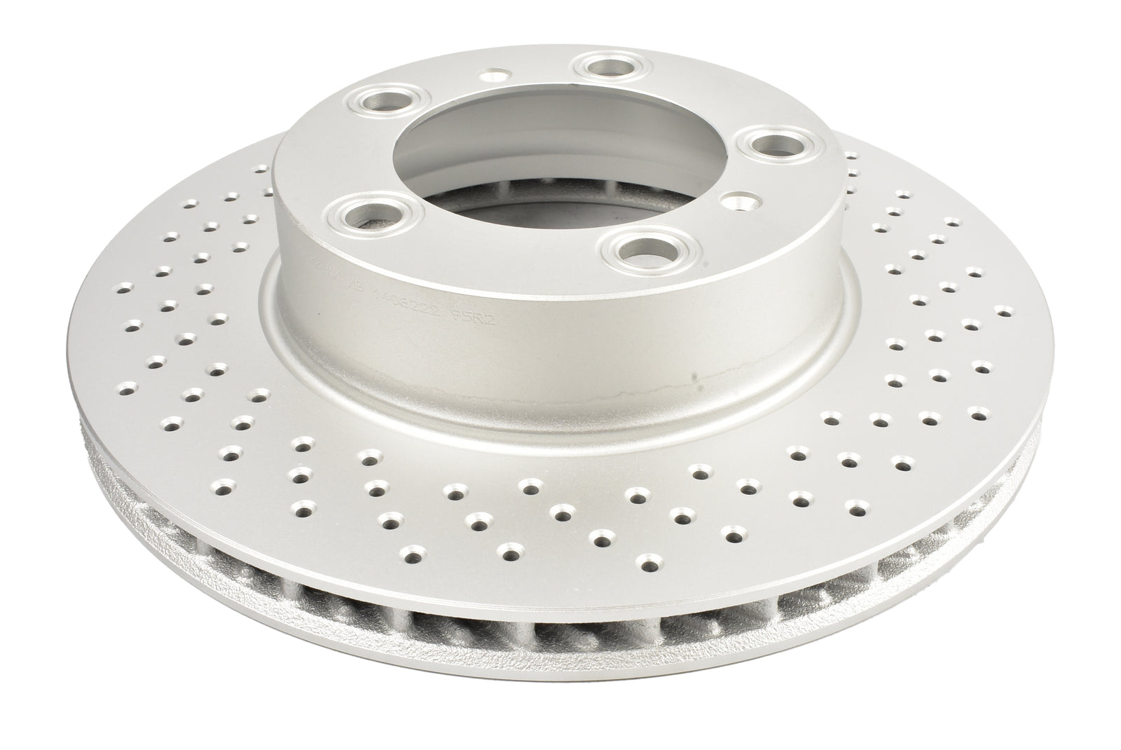 DBA 05-06 Porsche Boxster S (w/Iron Rotor) Coupe Front Right En-Shield OE Drilled Rotor - DBA3602OEXR