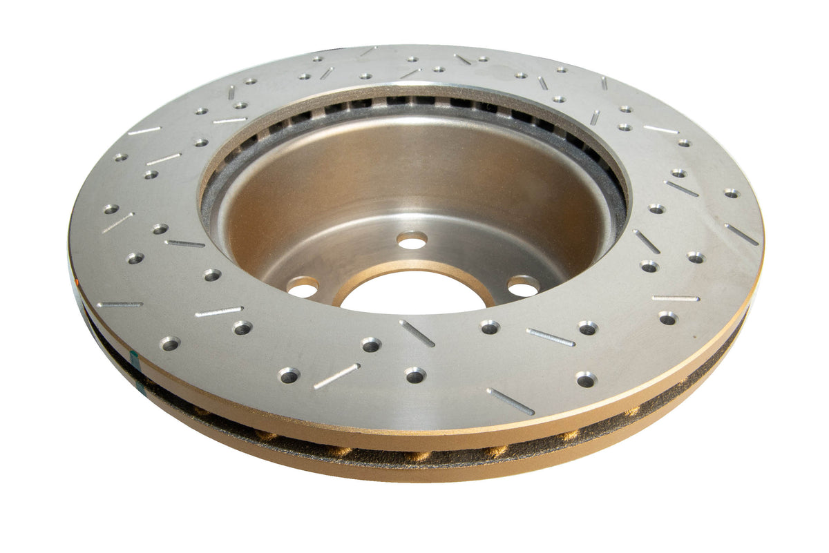 DBA 88-92 Cherokee 4wd/90-92 Comanche 4wd/90-99 Wrangler Front Drilled & Slotted 4000 Series Rotor - DBA4096XS
