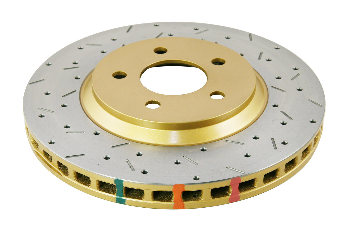 DBA 05-10 Mustang GT/ 11+ V6 Front Drilled & Slotted 4000 Series Rotor - DBA42113XS