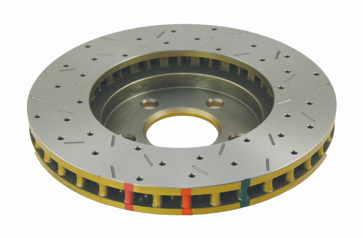 DBA 05-10 Ford Mustang Base Model Front 4000 Series Drilled & Slotted Rotor - DBA42115XS