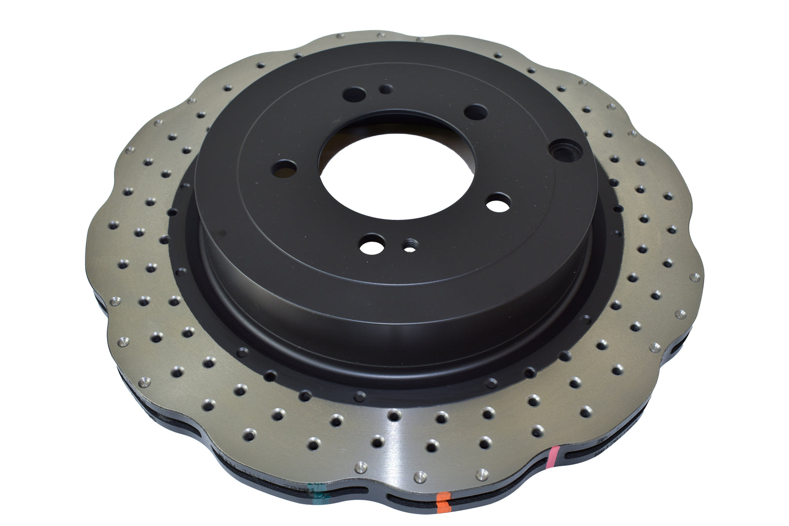 DBA 08-16 Mitsubishi Lancer Evolution Rear 4000 Series Drilled Wavey Rotor - DBA42225WXD