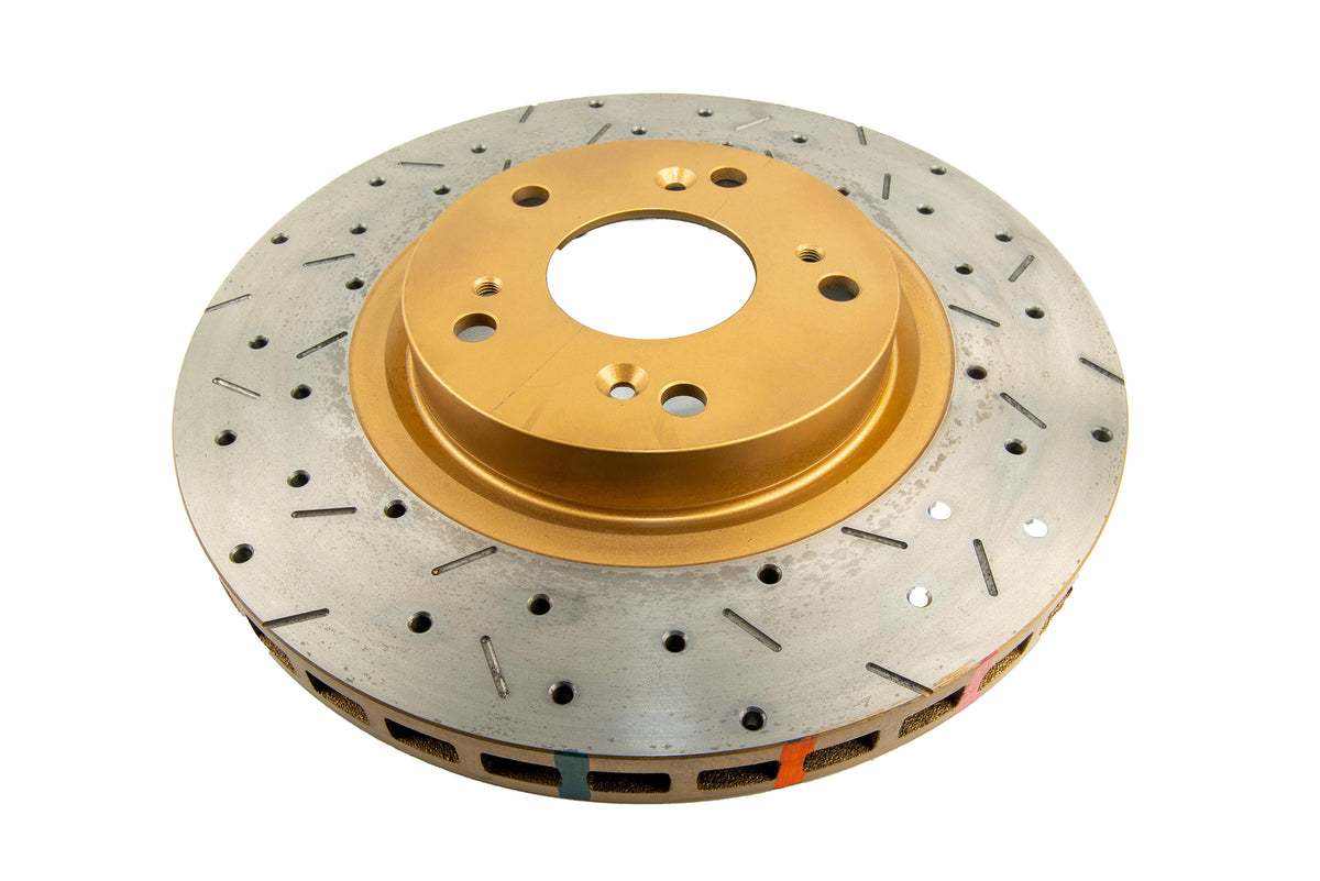 DBA 02-05 RSX (Type S) / 06-07 Civic Si 2.0L Front Drilled & Slotted 4000 Series Rotor - DBA42500XS