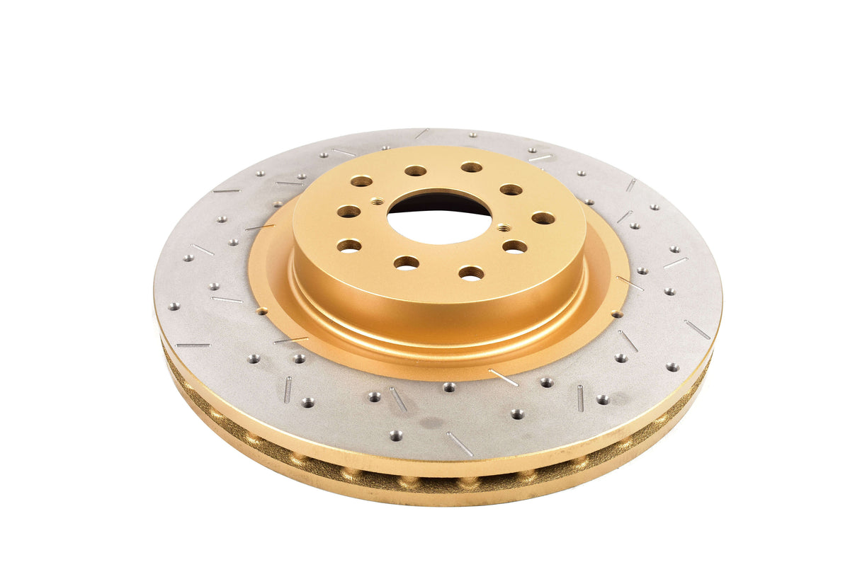 DBA 05-08 Subaru Legacy GT Front Drilled & Slotted 4000 Series Rotor - DBA42650XS-10