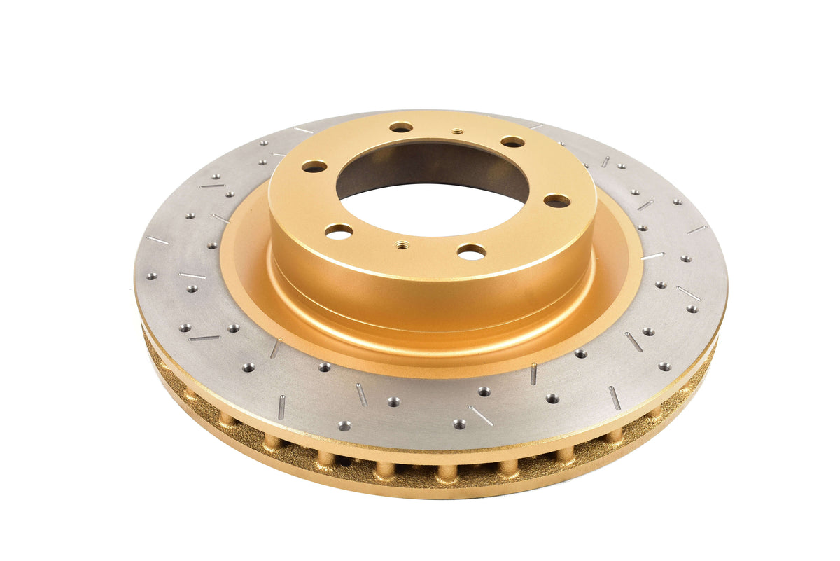 DBA 2012 Toyota 4Runner/11-12 FJ Cruiser Front Drilled and Slotted 4000 Series Rotor - DBA42736XS