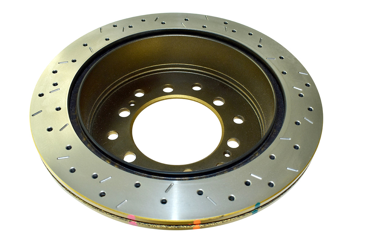 DBA 10+ Toyota 4Runner/FJ Cruiser Rear Drilled and Slotted 4000 Series Rotor - DBA42737XS