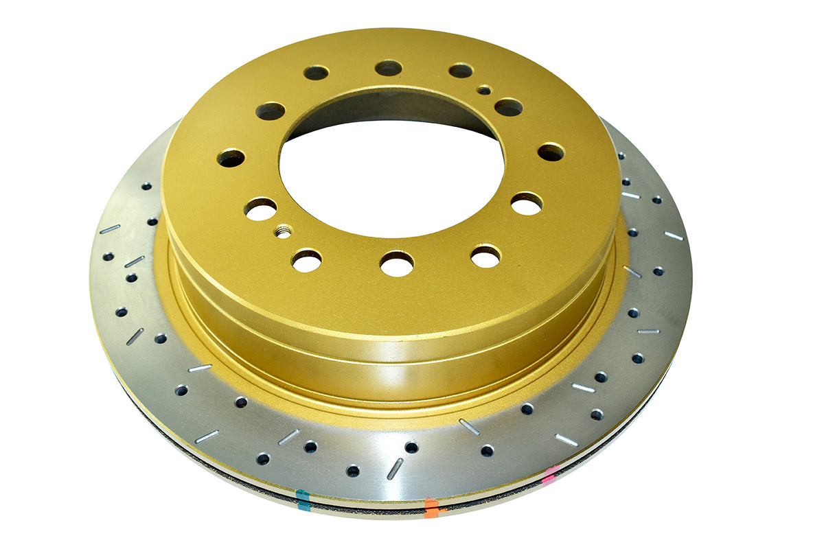 DBA 10+ Toyota 4Runner/FJ Cruiser Rear Drilled and Slotted 4000 Series Rotor - DBA42737XS