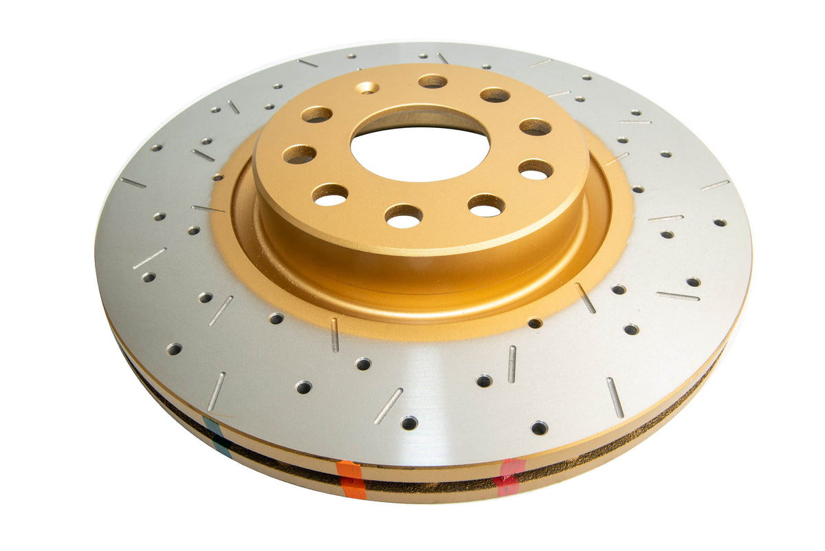 DBA 06-08 Audi A3 / 10/06+ TT / 10/04-10 VW Golf Front Drilled & Slotted 4000 Series Rotor - DBA42806XS