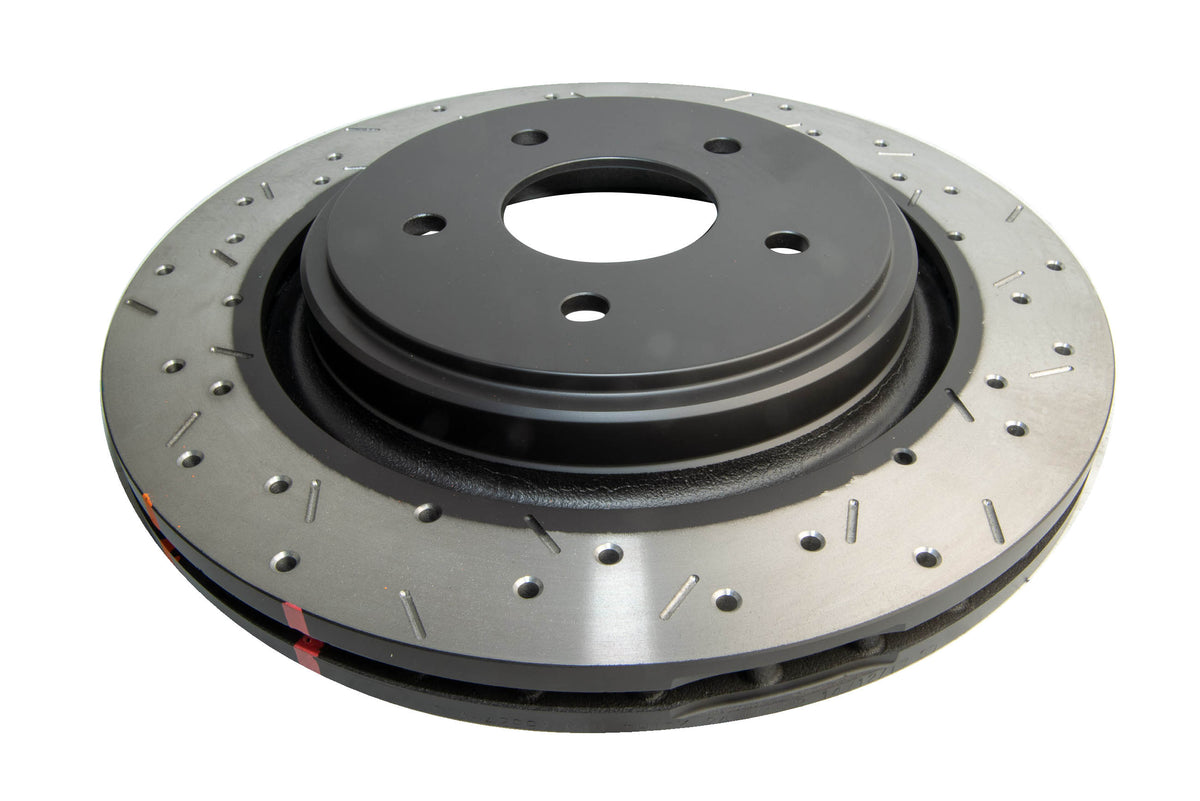 DBA 2009 Chevrolet Corvette ZR1 4000 Series Drilled and Slotted Rear Rotor - DBA42991BLKXS