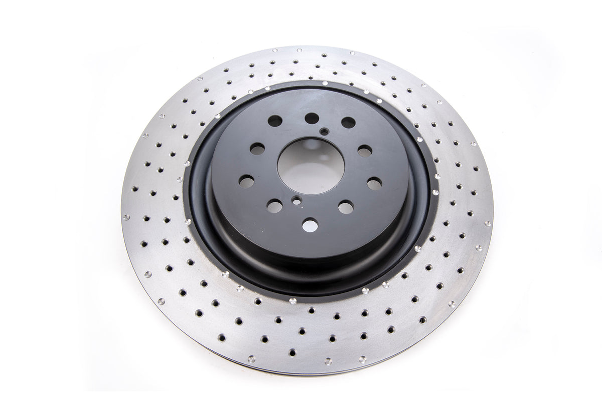 DBA 04-17 Subaru WRX STi Front Crossdrilled/Dimpled 4000 XD Series Rotor - DBA43050XD-10