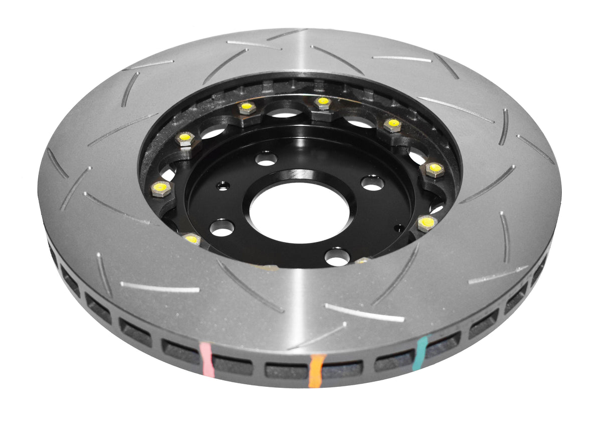 DBA 2012 Lotus Exige Front Slotted 5000 Series 2 Piece Rotor Assembled w/ Black Hat - DBA52358BLKS