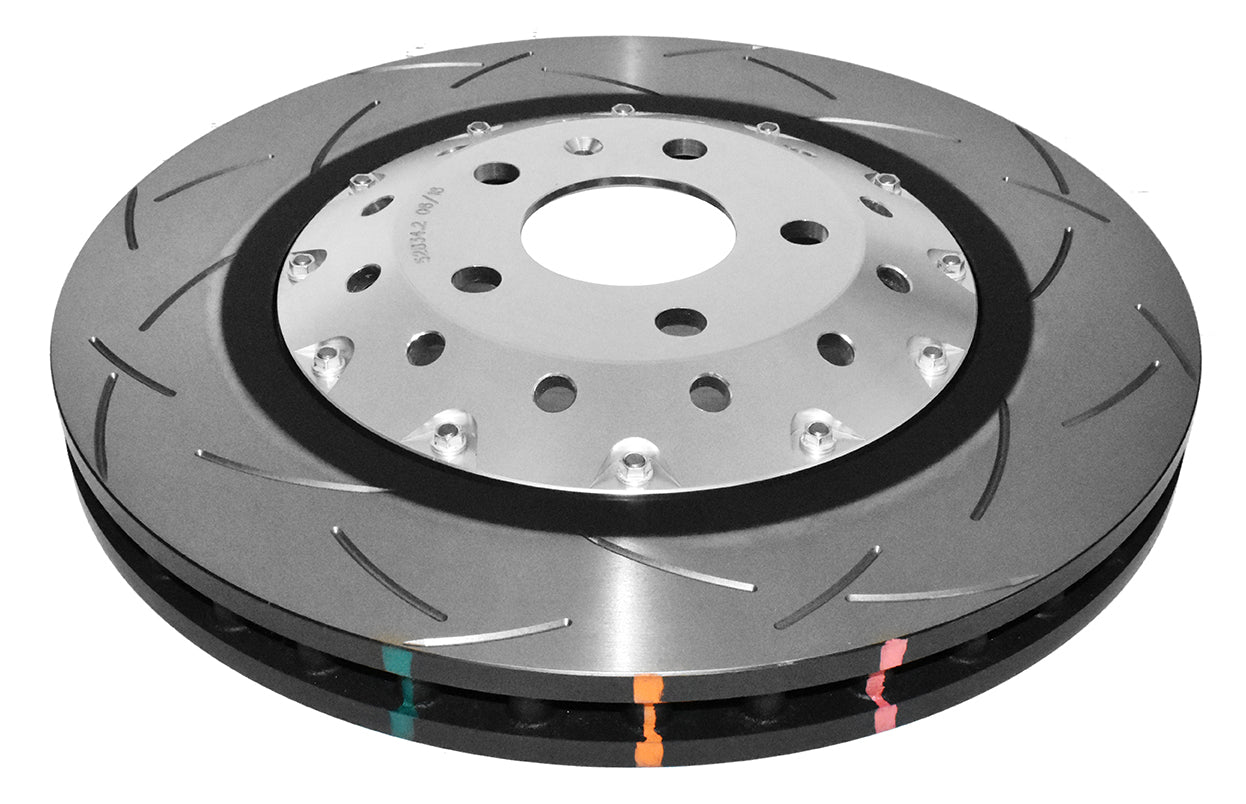 DBA Audi R8/RS5 F T3 5000 Series Slotted Front Rotor - Silver Hat - DBA52834SLVS