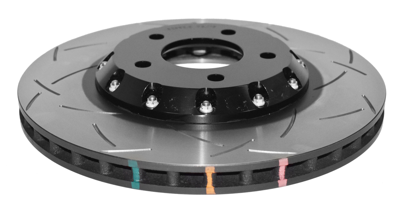 DBA 06-14 Mazdaspeed 3 Front Slotted 5000 Series 2 Piece Rotor Assembled w/ Black Hat - DBA52962BLKS