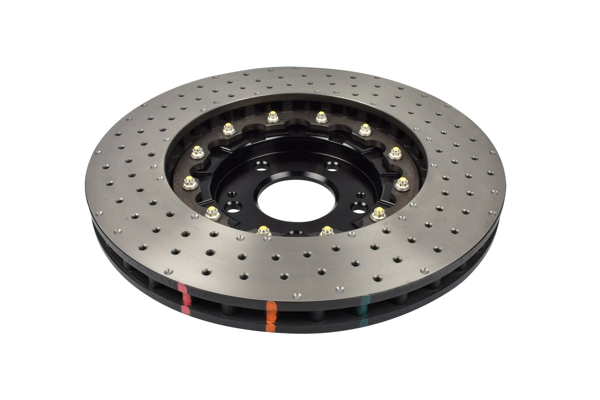 DBA 2018+ Hyundai I30 N Performance Front Crossdrilled/Dimpled 5000 Series Rotor - DBA53146BLKXD