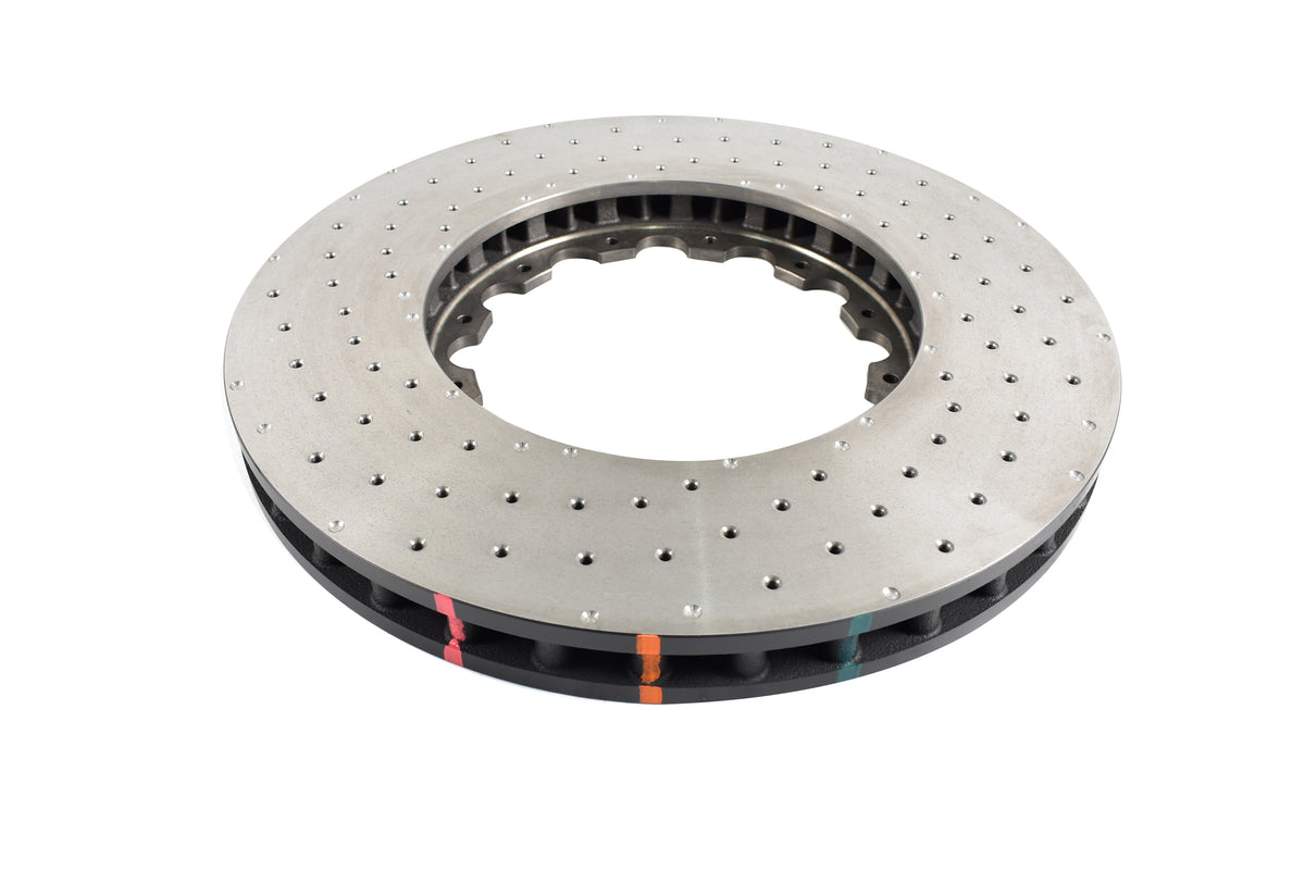 DBA 19+ Chevrolet Camaro ZL1 (w/ NAS Nuts) 5000 Series Cross Drilled & Dimpled KP Brake Rotor - DBA53940.1XD