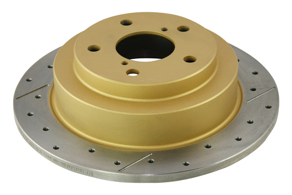 DBA 02-06 WRX / 98-07 Impreza 2.5L RS Rear Drilled & Slotted Street Series Rotor - DBA644X