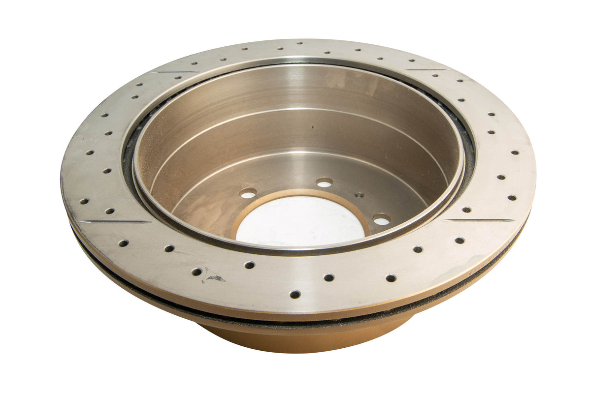 DBA 96-97 Lexus LX450 / 8/92+ Toyota Landcruiser Rear Drilled & Slotted Street Series Rotor - DBA786X