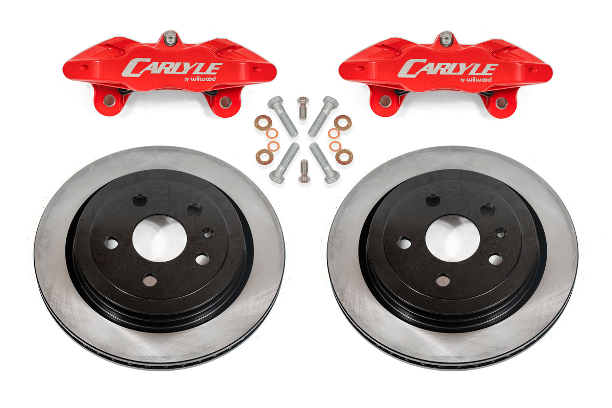 BMR 97-04 Chevrolet Corvette C5 / 05-13 C6 Brake Kit For 15in Conversion Solid Rotors Red Calipers - DBK551