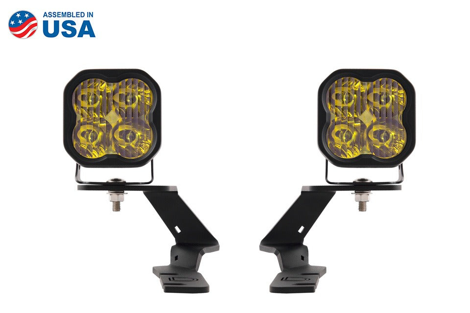 SS3 LED Ditch Light Kit for 19-20 Ford Ranger Pro Yellow Driving Diode Dynamics