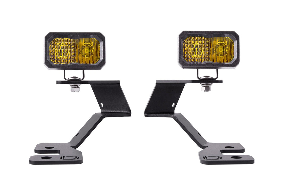 Diode Dynamics - Stage Series 2in LED Ditch Light Kit for 2021 Ford Bronco Sport, Pro Yellow Combo