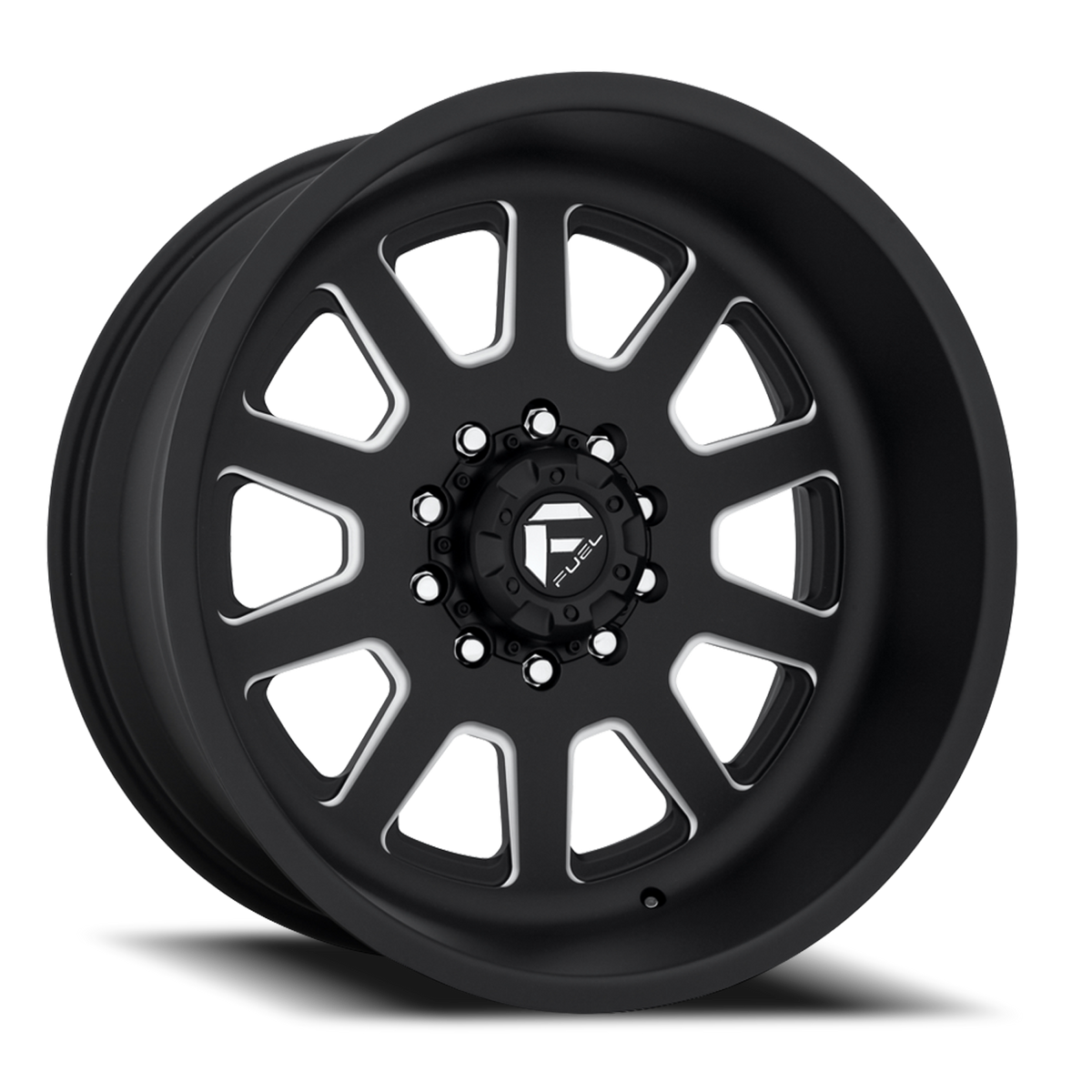 Fuel Off-Road Dually Wheels 22X12 FF09D Dually DE09 Super Single BK Matte Black Milled