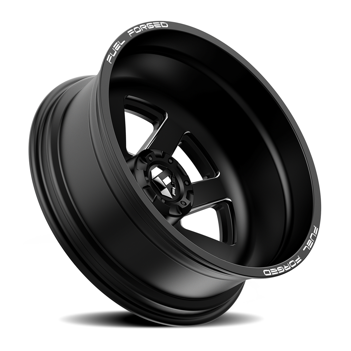 Dually Wheels 24X8.25 FF09D Dually DE09 BK 10 On 225 Matte Black Milled 170.1 Bore -225 Offset Outer Dually Fuel Off Road Wheels