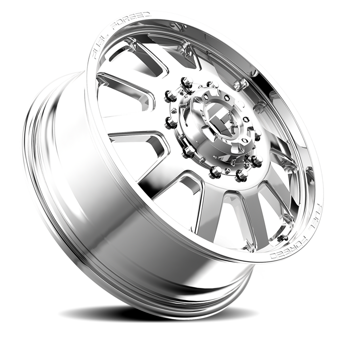 Dually Wheels 22X8.5 FF09D Dually DE09 PO 10 On 225 Polished 170.1 Bore 105 Offset Front Dually Fuel Off Road Wheels