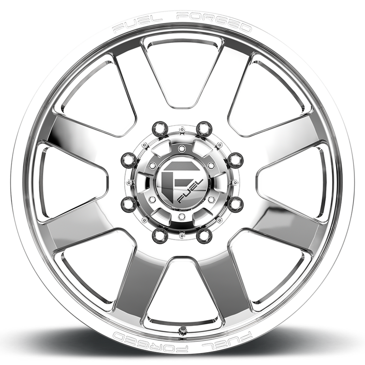 Dually Wheels 24X8.25 FF09D Dually DE09 PO 8 On 165.1 Polished 121.7 Bore 105 Offset Front Dually Fuel Off Road Wheels