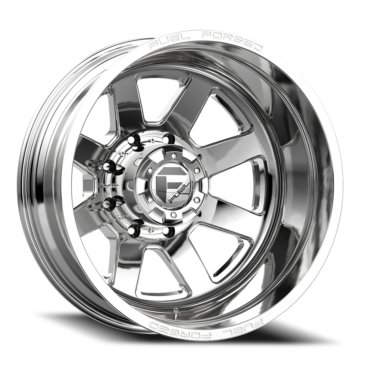 Dually Wheels 24X8.25 FF09D Dually DE09 PO 8 On 210 Polished 154.3 Bore -221 Offset Outer Dually Fuel Off Road Wheels