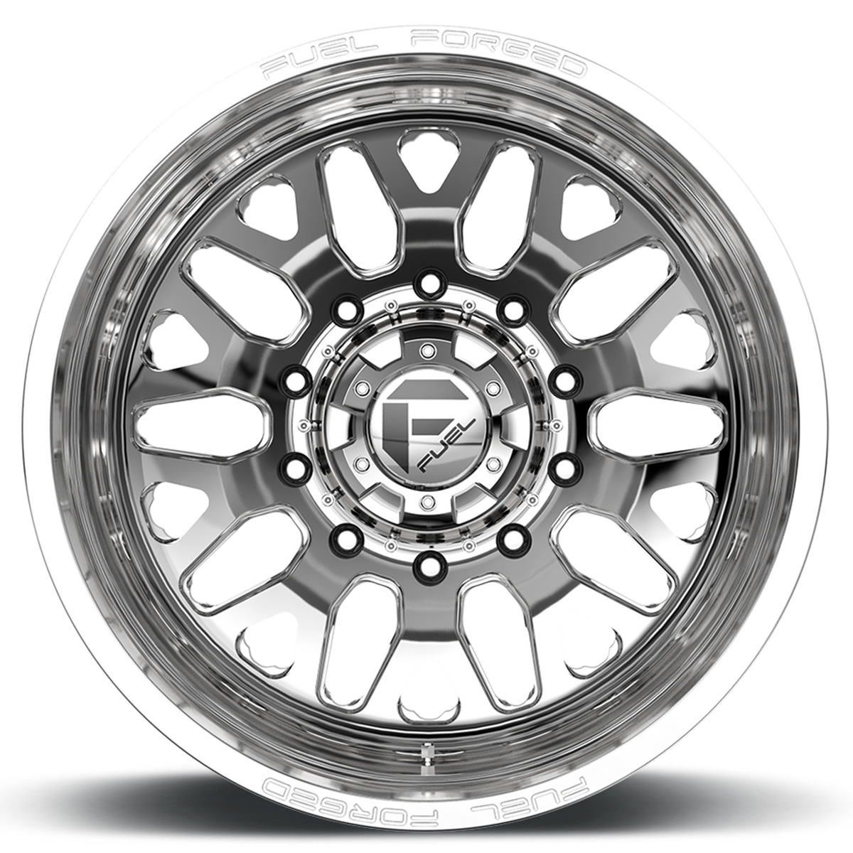 Dually Wheels 22X8.5 FF19D Dually DE19 PO 8 On 210 Polished 154.3 Bore -221 Offset Outer Dually Fuel Off Road Wheels